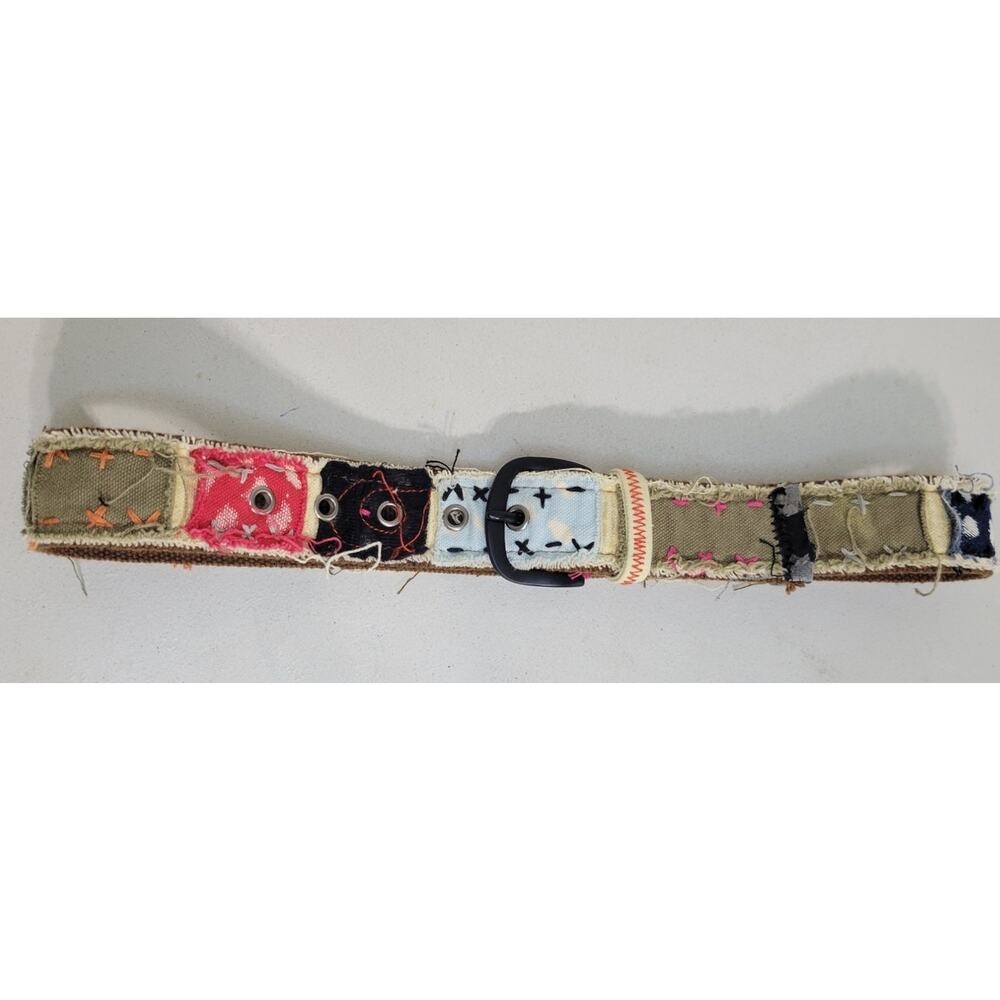 Patchwork Belt Multi-Colored Size 0-1 Small Hippi… - image 1